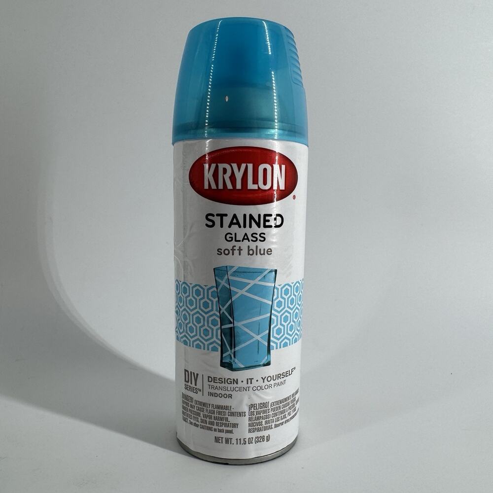 Krylon Stained Glass Spray Paint - 9029 Soft Blue New RETIRED DISCONTINUED COLOR